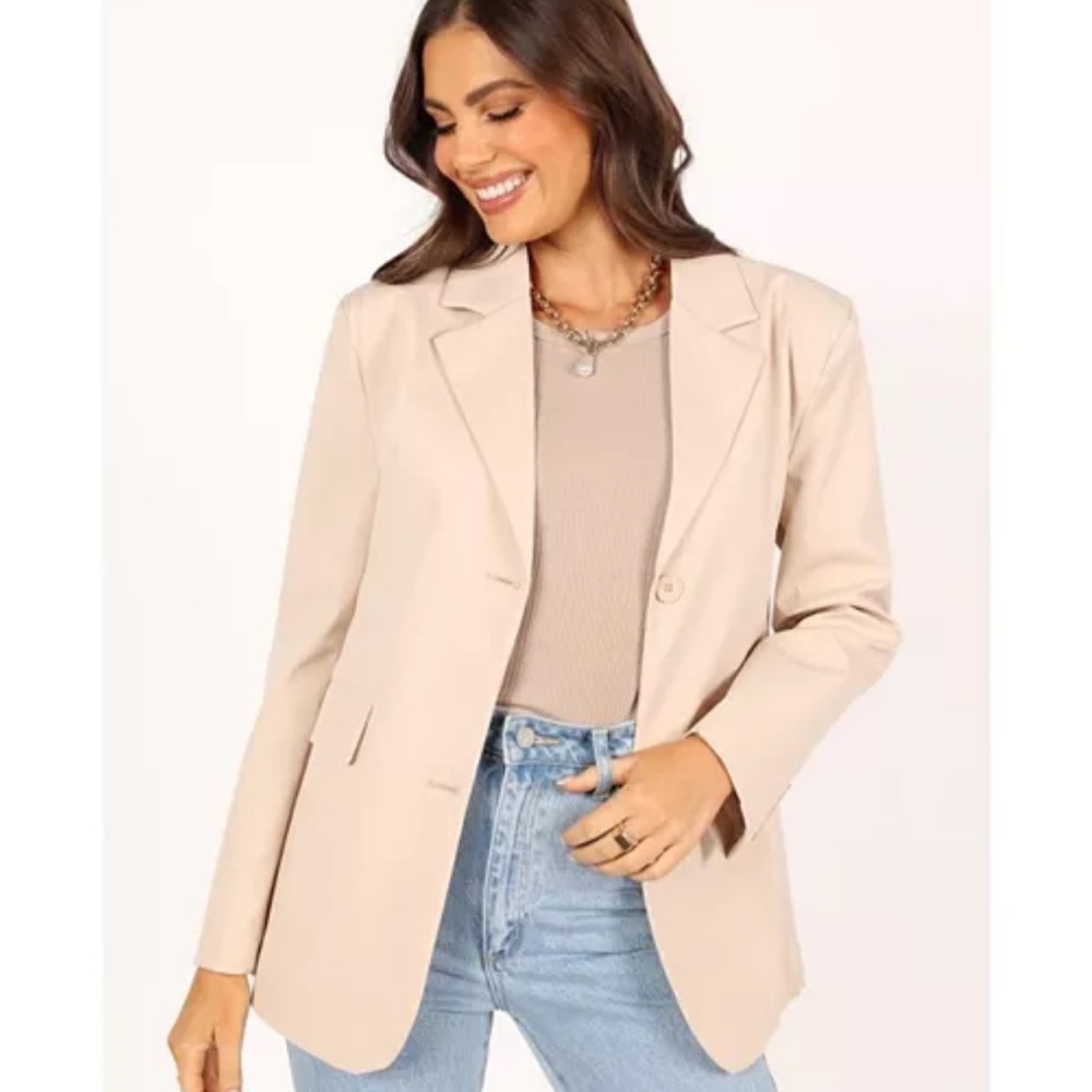 Petal & Pup Cream Blazer Classic Suit Jacket